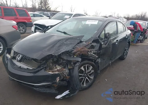 2013 Honda Civic Ex z USA, uszkodzony, nr VIN 19XFB2F87DE029943